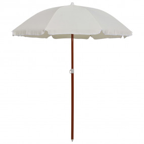 Garden Parasol Sand Polyester, Steel Medium Collapsible