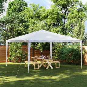 Party Tent White Polyethylene 13x13 feet Water-resistan...