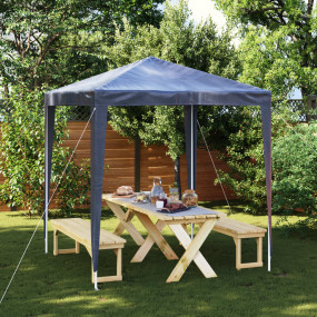 Party Tent Blue Polyethylene 6.6 x 6.6 ft UV-resistant