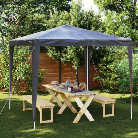 Party Tent Anthracite Polyethylene, Steel 8.2 x 8.2 ft