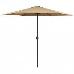 Garden Parasol Taupe Polyester Standard Garden Parasol ...