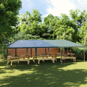Party Tent Green Polyethylene Extra Large Collapsible