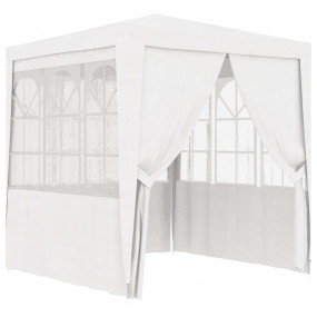 Party Tent White Polyethylene 6.6 x 6.6 ft Water-resist...