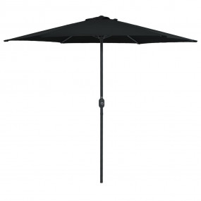 Garden Parasol Black Aluminum, Steel, Polyester 106.3 x...
