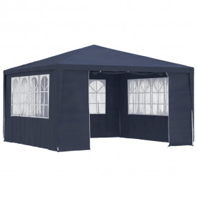Party Tent Blue Polyethylene, Steel Large Foldable Part...