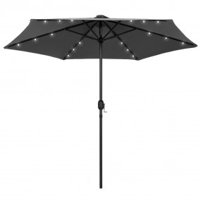 Garden Parasol Anthracite Polyester fabric, aluminum po...