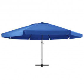Garden Parasol Azure Blue Polyester with PA coating Lar...