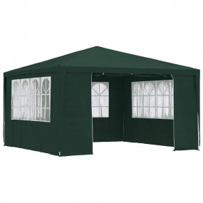 Party Tent Green Polyethylene, Steel Large Collapsible