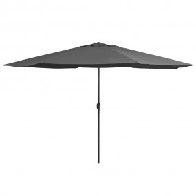 Garden Parasol Anthracite Polyester, Metal Large Tiltab...