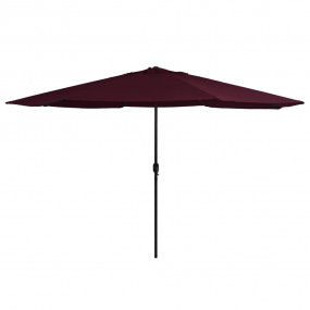 Garden Parasol Bordeaux red Polyester, Metal Medium Fol...