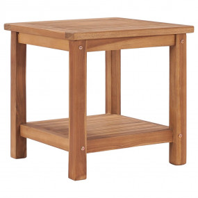 Coffee Table Natural Teak Solid Teak Wood 17.7x17.7x17....