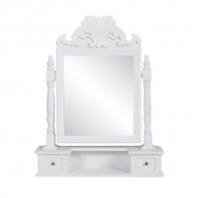 Vanity Table White MDF and solid fir wood Small