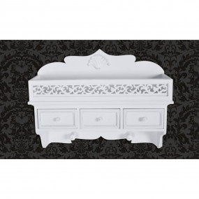 Shelf White High-density fiberboard (MDF) Medium Wall S...