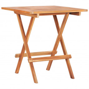 Bistro Table Natural Teak Solid teak wood 23.6x23.6x25....