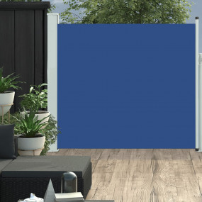 Side Awning Blue, Grey Polyester, Powder-Coated Steel 6...