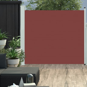 Side Awning Brown fabric with grey steel cover