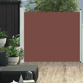 Side Awning Brown screen, Grey stand