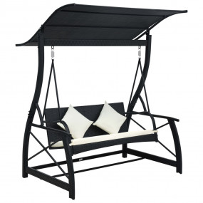 Swing Bench Black, Cream White