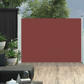 Side Awning Brown Polyester with PU coating, Powder-coa...