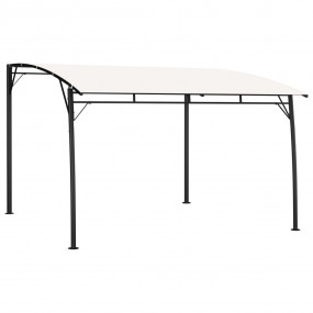 Sunshade Awning Cream Powder-coated steel frame 10x10 f...