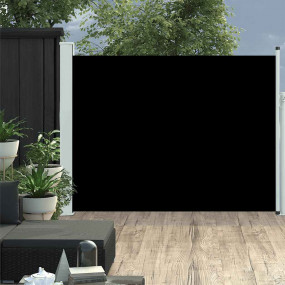 Side Awning Black Polyester fabric, Steel cover Medium