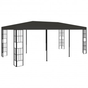 Gazebo Charcoal Polyester fabric 9.8x19.7ft Decorative ...