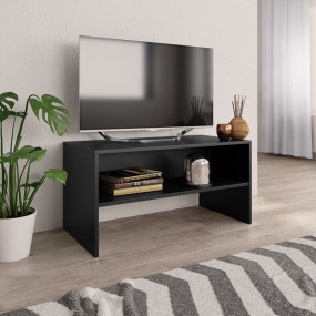 TV Cabinet Black Engineered wood 31.5 x 15.7 x 15.7 in ...
