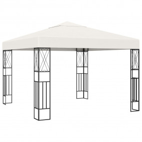 Gazebo Cream Polyester 3x3 ft Durable Gazebo Square