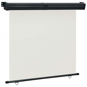Balcony Side Awning Cream Polyester, Aluminum, Steel 68...