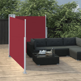 Side Awning Red Polyester with PU coating 39.4 x 236.2 ...
