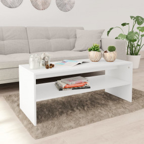 Coffee Table White Engineered wood Small Coffee Table