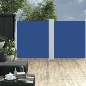 Side Awning Blue Polyester fabric with PU coating 63 x ...