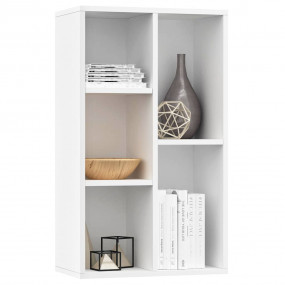 Book Cabinet White Engineered wood Medium Book Cabinet