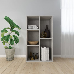 Book Cabinet Concrete grey Engineered wood Medium-sized