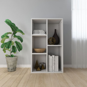 Book Cabinet High gloss white Engineered wood 19.7 x 9....