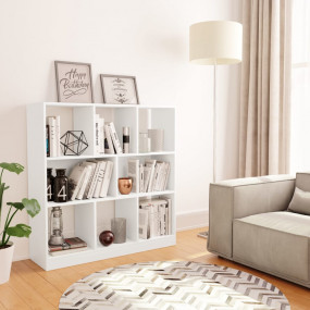Book Cabinet White Engineered wood Medium Book Cabinet