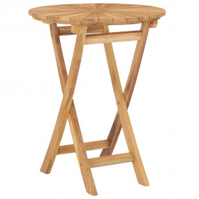 Outdoor Table Natural teak Solid teak wood Small Foldab...