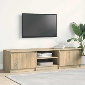 TV Cabinet Sonoma Oak Engineered Wood Medium Storage TV...
