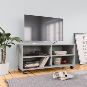 TV Cabinet Concrete grey Engineered wood Medium TV Cabi...