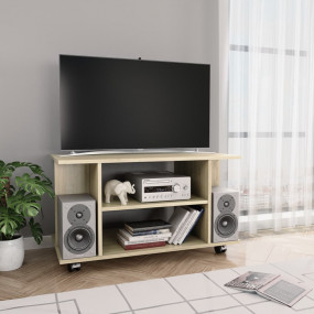 TV Cabinet Sonoma Oak Engineered Wood 31.5x15.7x17.7 in