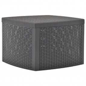 Outdoor Table Mocha Polypropylene 21.3 in x 21.3 in Out...