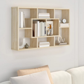 Wall Shelf Sonoma Oak Engineered Wood Medium Wall Shelf