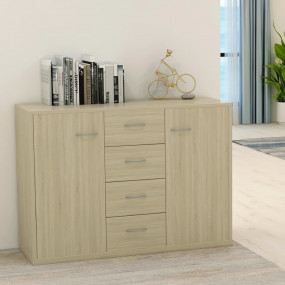 Sideboard Sonoma Oak Engineered Wood Medium Sideboard