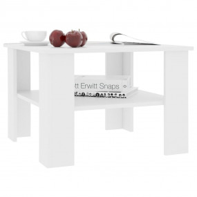 Coffee Table White Engineered wood Small Coffee Table S...