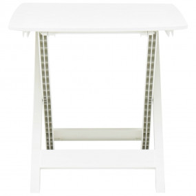 Garden Table White Plastic Medium Foldable Bistro Table
