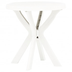 Garden Table White Plastic Medium Lightweight Bistro Ta...