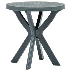 Garden Table Green Plastic Small Bistro Table Round