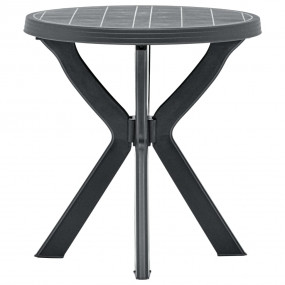 Garden Table Anthracite Plastic Small Durable Bistro Ta...