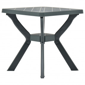 Garden Table Green Plastic 27.6x27.6x28.3 in Lightweigh...