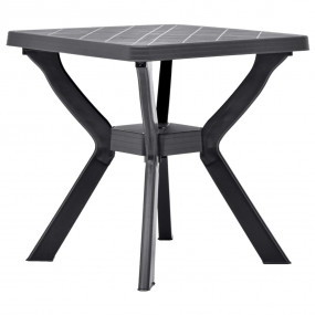 Garden Table Anthracite Plastic 27.6x27.6x28.3 in Bistr...